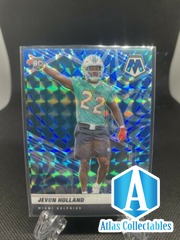 2021 Mosaic Jevon Holland #382 Blue Reactive Prizm RC Dolphins